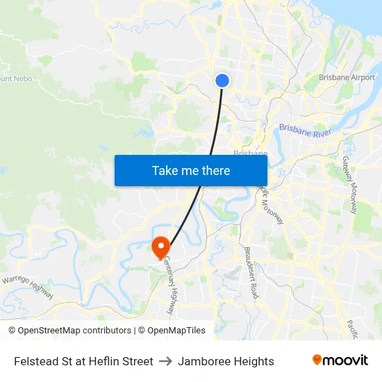 Felstead St at Heflin Street to Jamboree Heights map