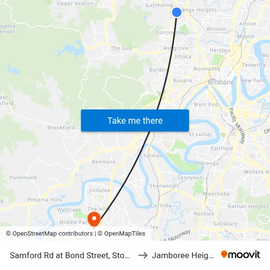 Samford Rd at Bond Street, Stop 29 to Jamboree Heights map