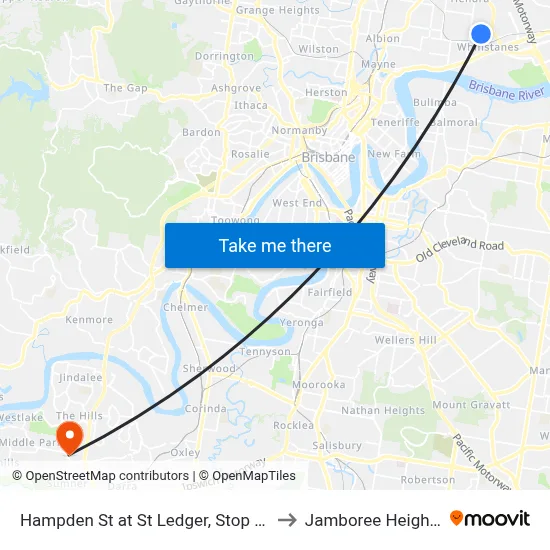 Hampden St at St Ledger, Stop 29 to Jamboree Heights map