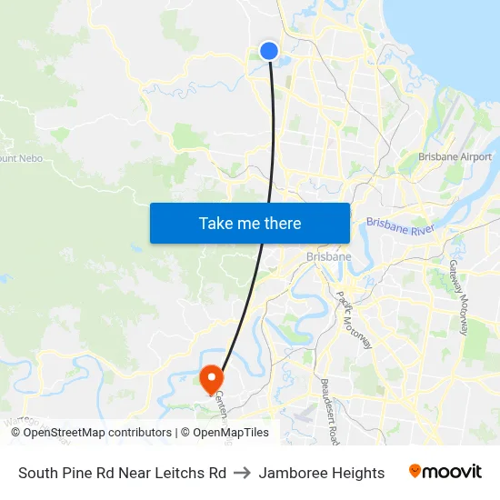 South Pine Rd Near Leitchs Rd to Jamboree Heights map