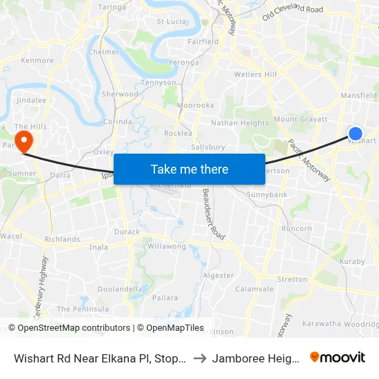 Wishart Rd Near Elkana Pl, Stop 76 to Jamboree Heights map