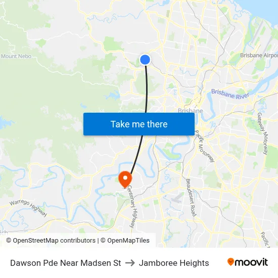 Dawson Pde Near Madsen St to Jamboree Heights map