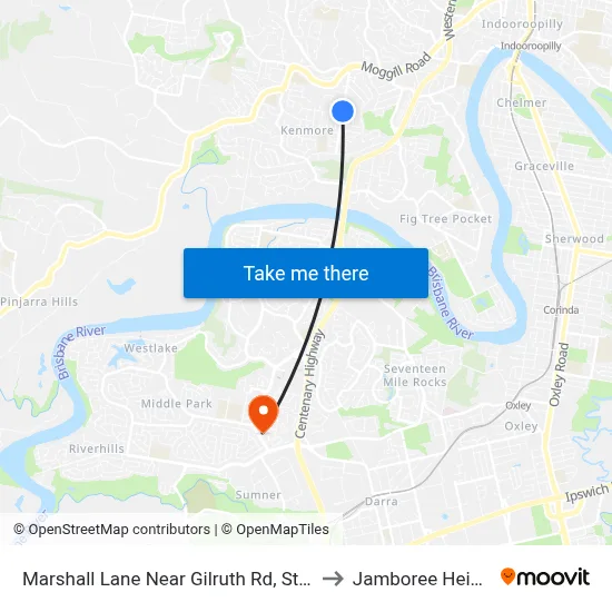 Marshall Lane Near Gilruth Rd, Stop 36 to Jamboree Heights map