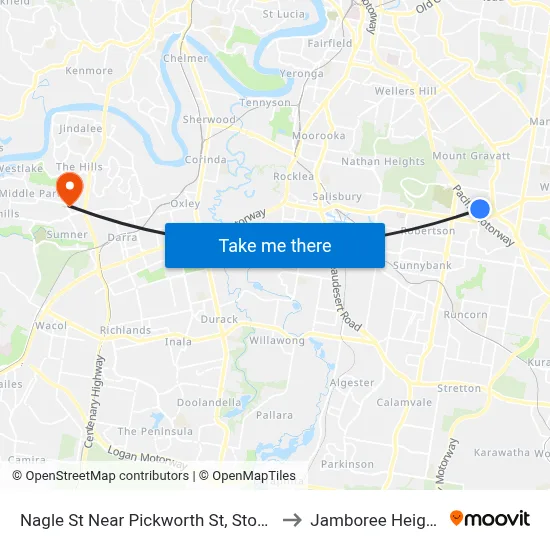 Nagle St Near Pickworth St, Stop 79 to Jamboree Heights map