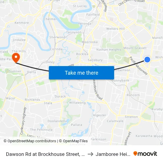 Dawson Rd at Brockhouse Street, Stop 77 to Jamboree Heights map