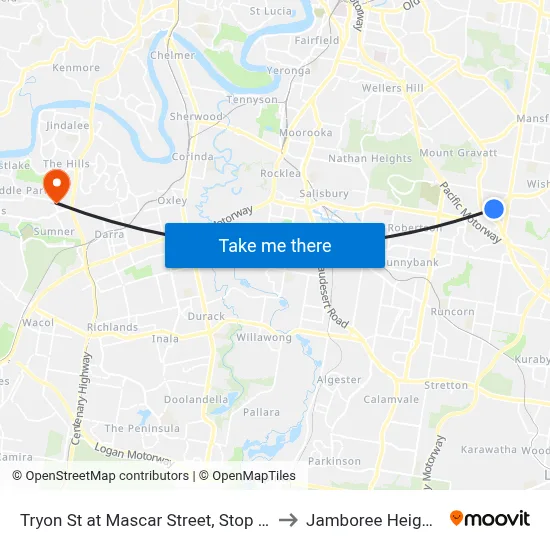Tryon St at Mascar Street, Stop 81 to Jamboree Heights map