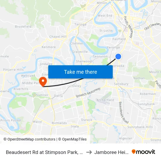 Beaudesert Rd at Stimpson Park, Stop 29 to Jamboree Heights map