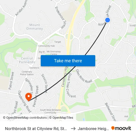 Northbrook St at Cityview Rd, Stop 59 to Jamboree Heights map