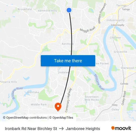 Ironbark Rd Near Birchley St to Jamboree Heights map