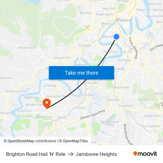 Brighton Road Hail 'N' Ride to Jamboree Heights map