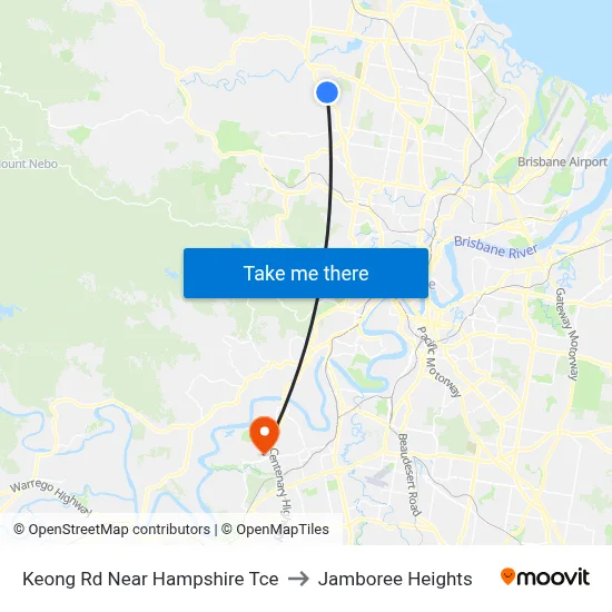 Keong Rd Near Hampshire Tce to Jamboree Heights map