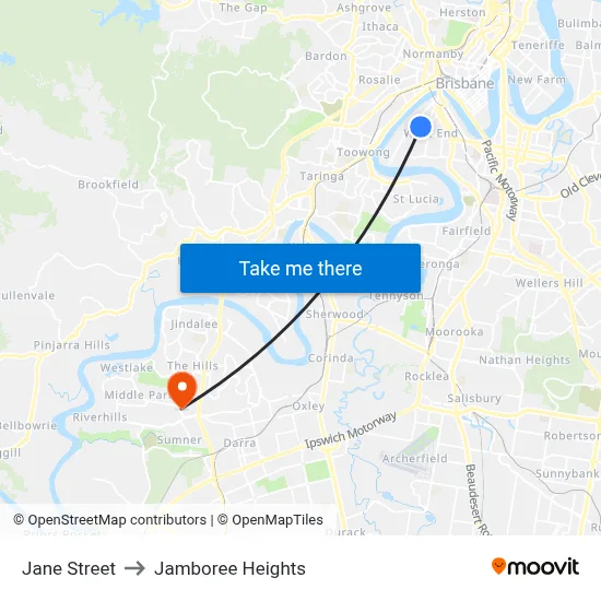 Jane Street to Jamboree Heights map