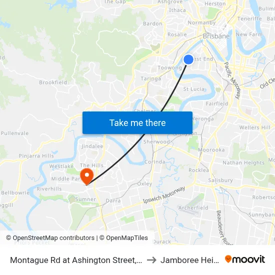 Montague Rd at Ashington Street, Stop 9 to Jamboree Heights map