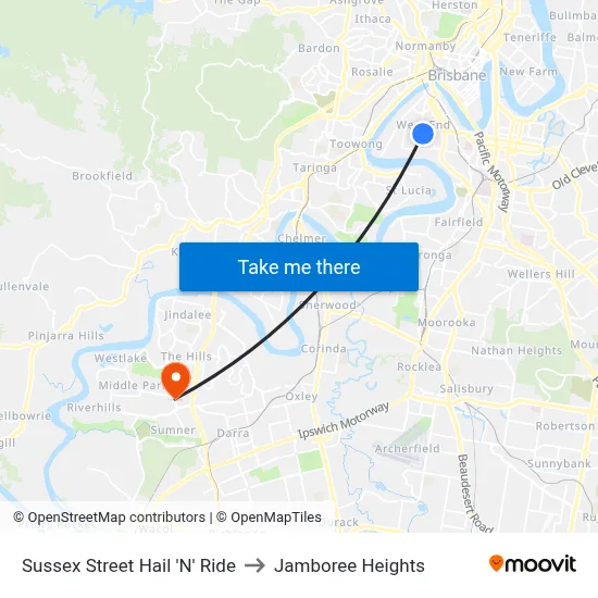 Sussex Street Hail 'N' Ride to Jamboree Heights map