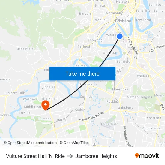 Vulture Street Hail 'N' Ride to Jamboree Heights map