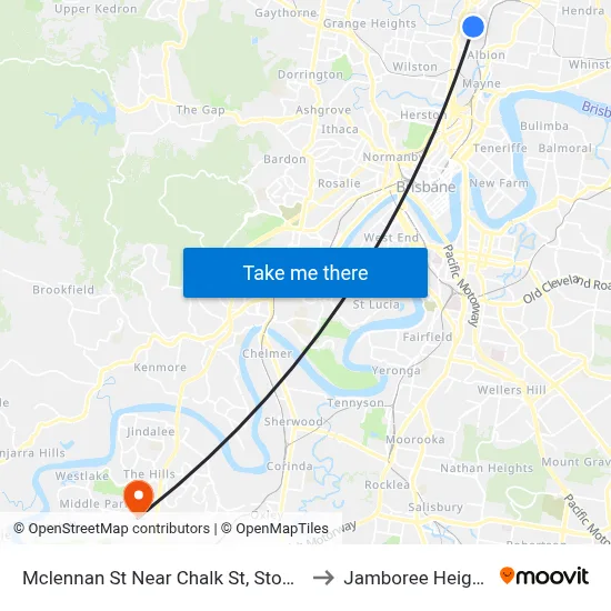 Mclennan St Near Chalk St, Stop 19 to Jamboree Heights map