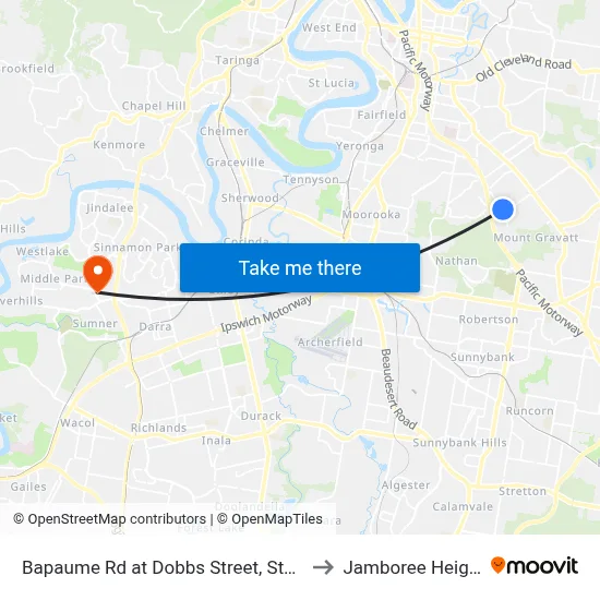 Bapaume Rd at Dobbs Street, Stop 63 to Jamboree Heights map
