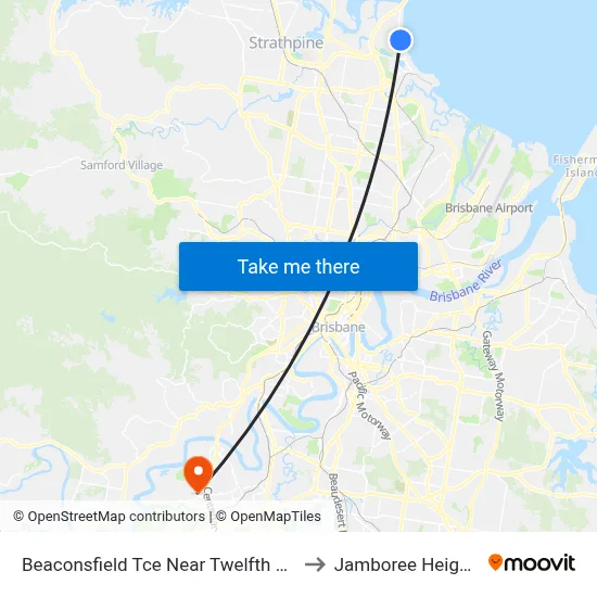 Beaconsfield Tce Near Twelfth Ave to Jamboree Heights map