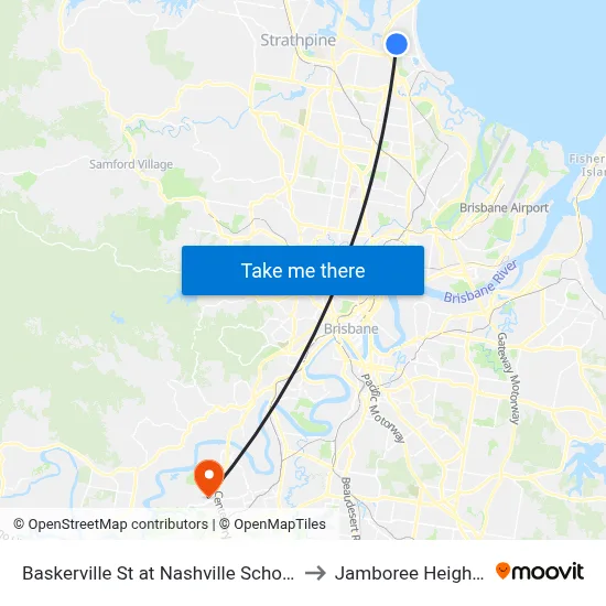 Baskerville St at Nashville School to Jamboree Heights map