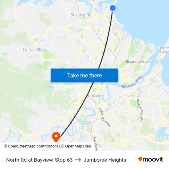 North Rd at Bayview, Stop 63 to Jamboree Heights map