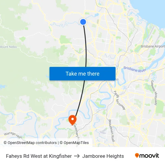 Faheys Rd West at Kingfisher to Jamboree Heights map