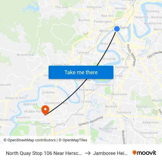 North Quay Stop 106 Near Herschel St to Jamboree Heights map
