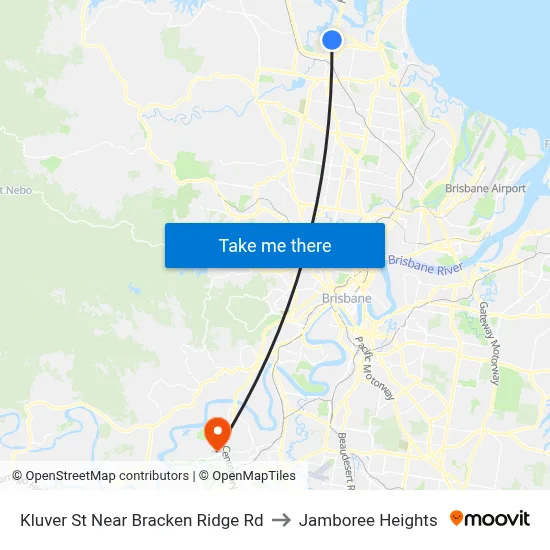 Kluver St Near Bracken Ridge Rd to Jamboree Heights map