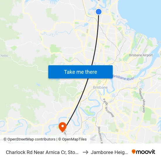 Charlock Rd Near Arnica Cr, Stop 55 to Jamboree Heights map