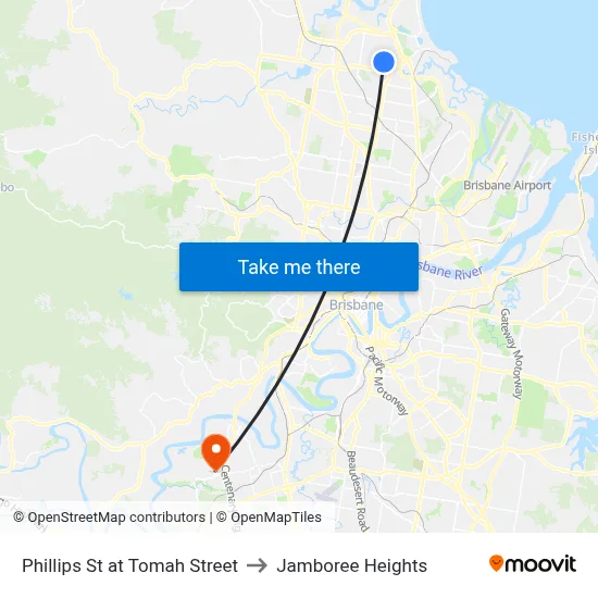 Phillips St at Tomah Street to Jamboree Heights map