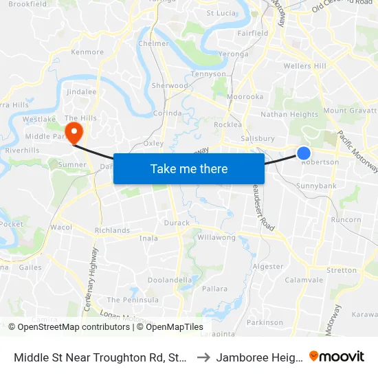 Middle St Near Troughton Rd, Stop 53 to Jamboree Heights map