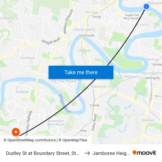 Dudley St at Boundary Street, Stop 24 to Jamboree Heights map