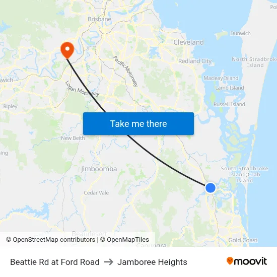 Beattie Rd at Ford Road to Jamboree Heights map