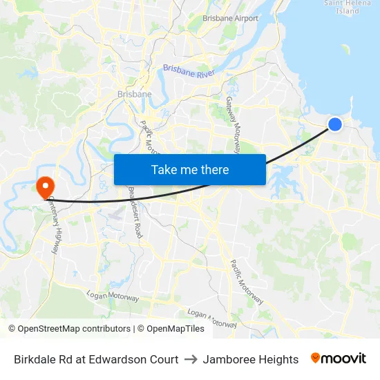 Birkdale Rd at Edwardson Court to Jamboree Heights map