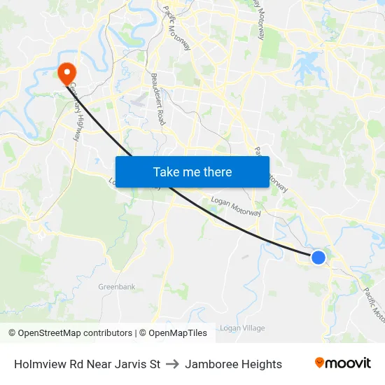 Holmview Rd Near Jarvis St to Jamboree Heights map
