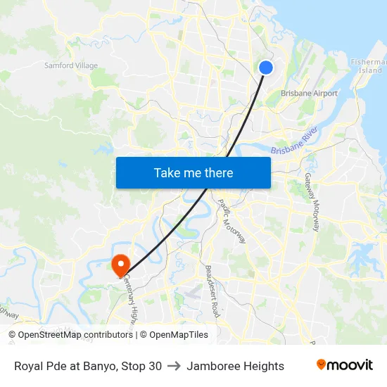 Royal Pde at Banyo, Stop 30 to Jamboree Heights map