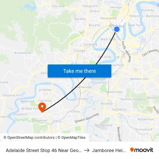 Adelaide Street Stop 46 Near George St to Jamboree Heights map