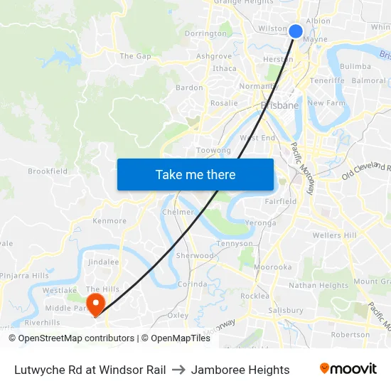 Lutwyche Rd at Windsor Rail to Jamboree Heights map