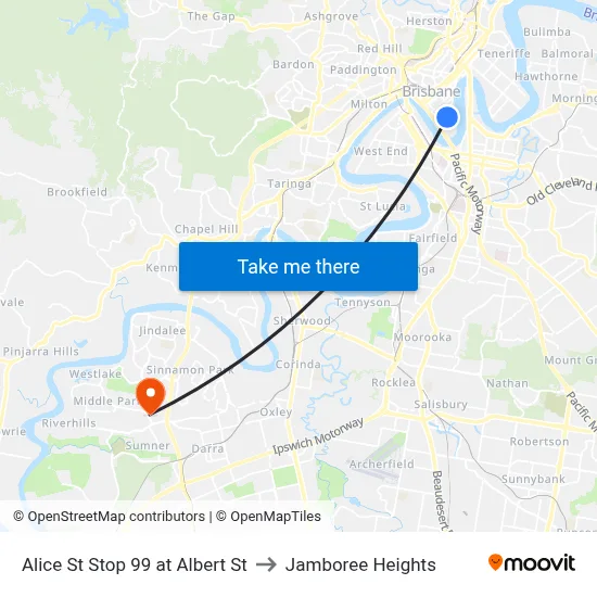 Alice St Stop 99 at Albert St to Jamboree Heights map