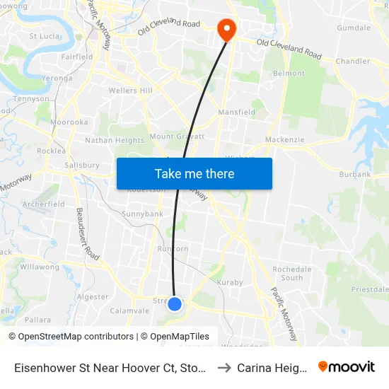 Eisenhower St Near Hoover Ct, Stop 88 to Carina Heights map