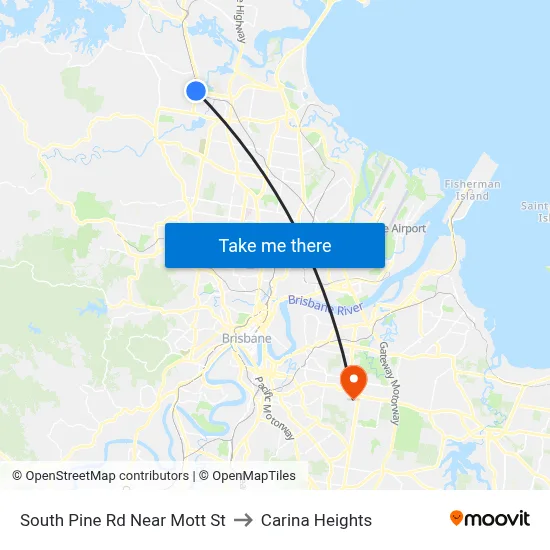 South Pine Rd Near Mott St to Carina Heights map