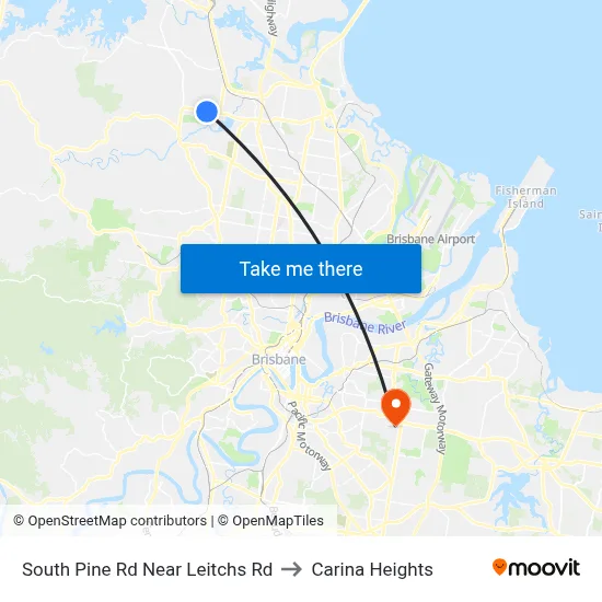 South Pine Rd Near Leitchs Rd to Carina Heights map