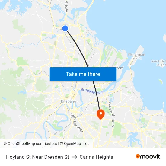 Hoyland St Near Dresden St to Carina Heights map