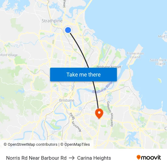 Norris Rd Near Barbour Rd to Carina Heights map
