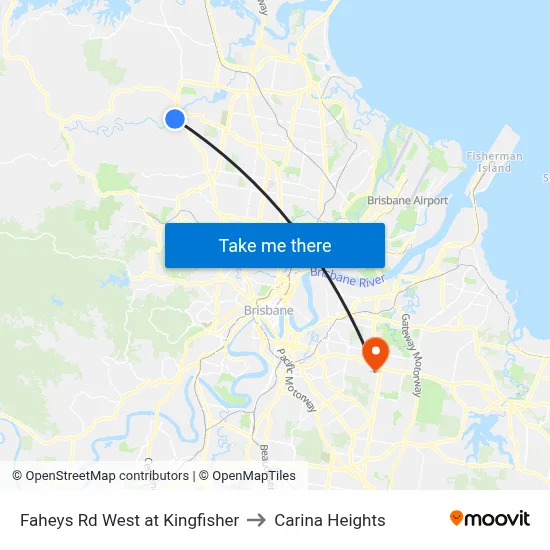 Faheys Rd West at Kingfisher to Carina Heights map