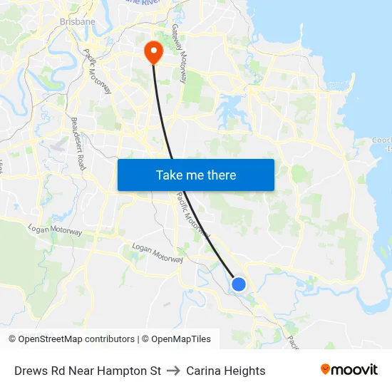 Drews Rd Near Hampton St to Carina Heights map