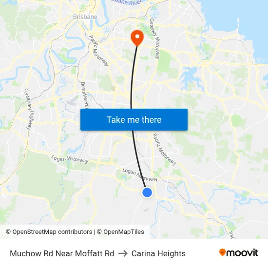 Muchow Rd Near Moffatt Rd to Carina Heights map