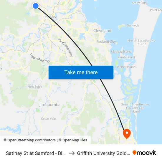 Satinay St at Samford - Blackbutt to Griffith University Gold Coast map