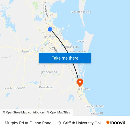 Murphy Rd at Ellison Road, Stop 41 to Griffith University Gold Coast map