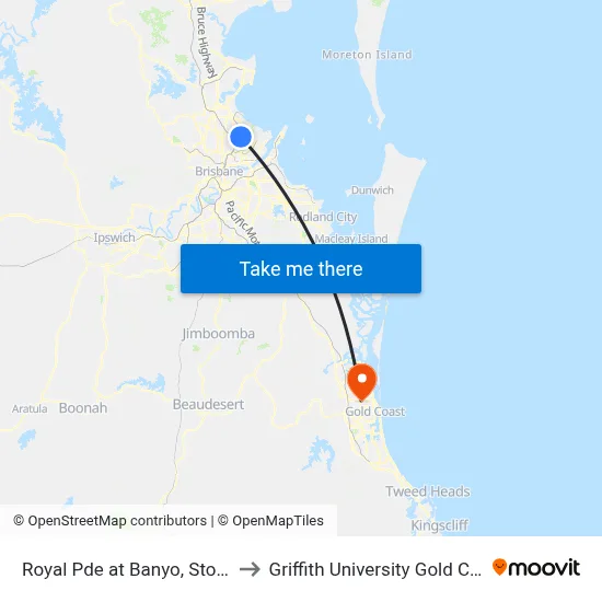 Royal Pde at Banyo, Stop 30 to Griffith University Gold Coast map