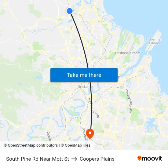 South Pine Rd Near Mott St to Coopers Plains map